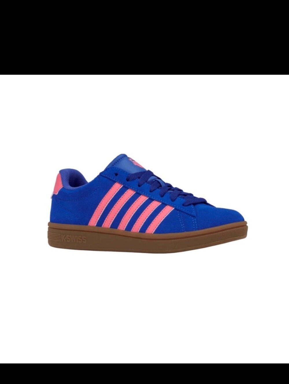 K-Swiss Court Tiebreak II SDE Women’s Dazzling Blue/Pink Lemonade/Gum 99492-480- - Picture 7 of 9